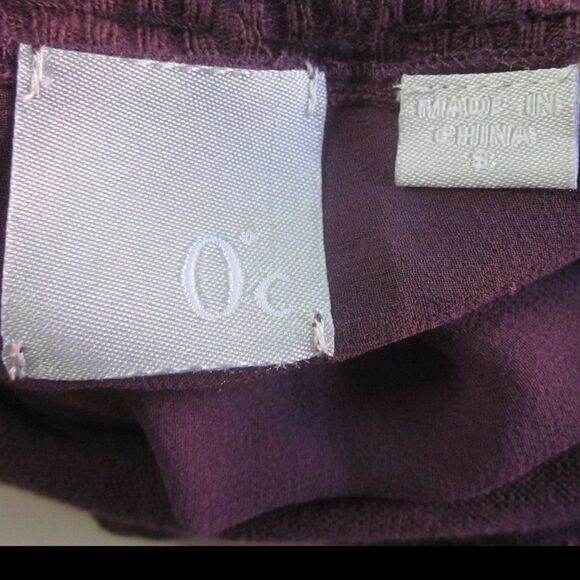 Zero Degrees Celsius Womens Size S Silk Knit Top Purple Jeweled Scoop Neckline - Picture 3 of 11